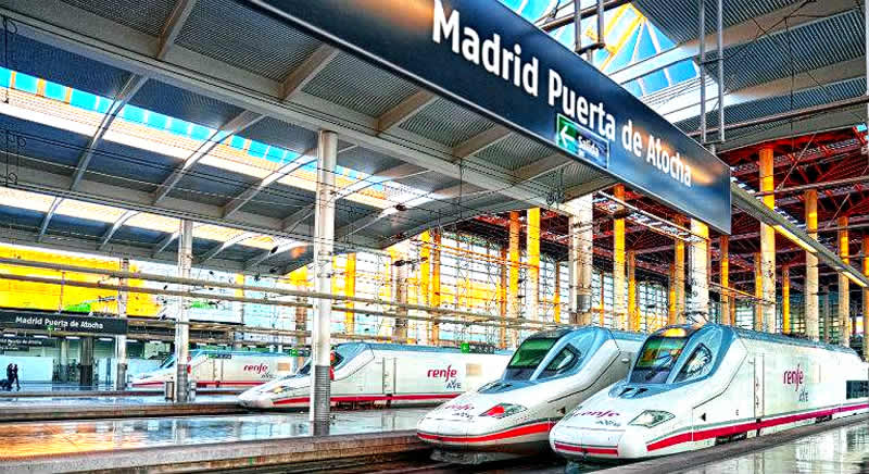 Estaciones de tren de Madrid.