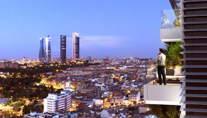 Terrazas en las alturas de Madrid